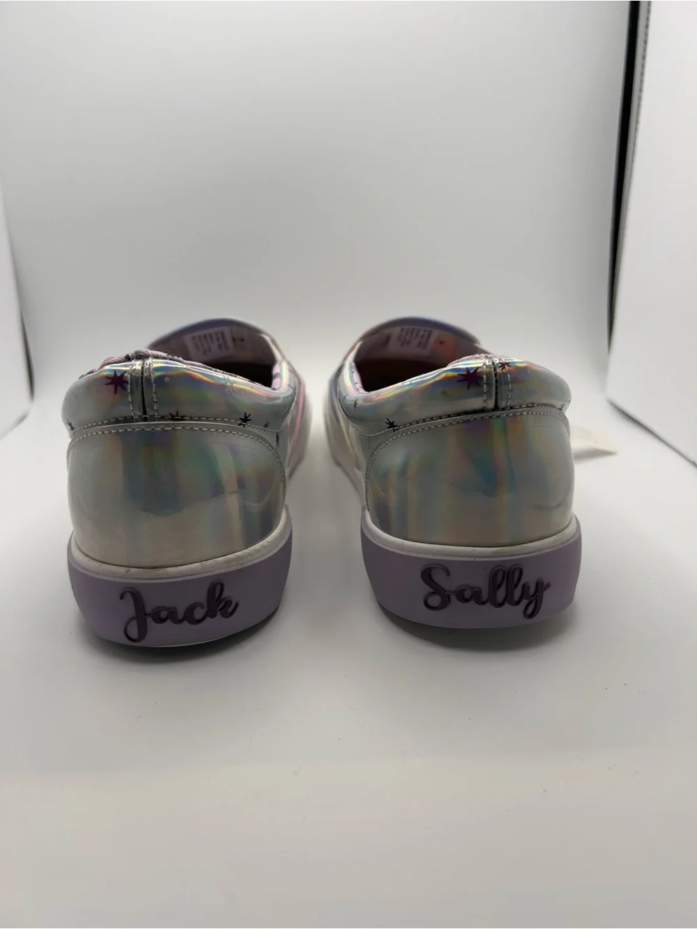 NWT Disney Nightmare Before Christmas Jack & Sally Slip-On Shoes Size 7.5